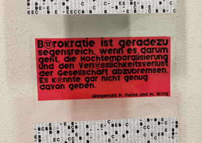 Geheimnisse der Bürokratie | Roter-Reiter-Preis | Kunst im Amt 2022 | Uli Reiter